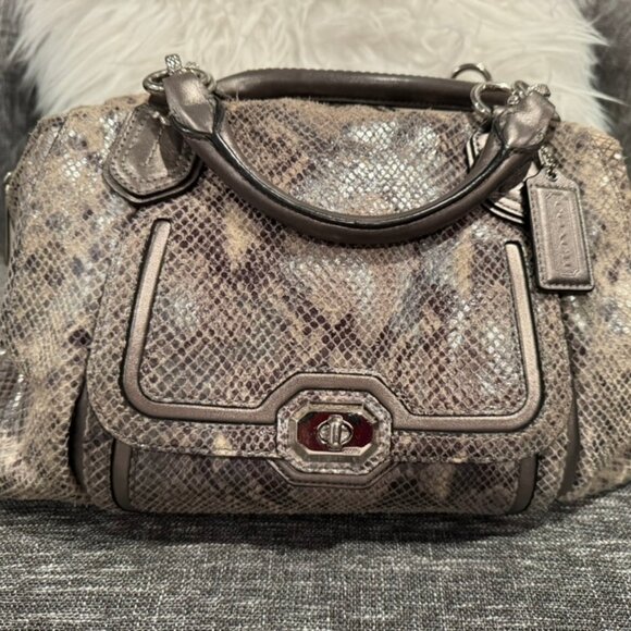 Coach Ashley Snakeskin Satchel - G1380-F26041 - Picture 3 of 15